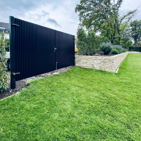 Gartenzaun/Gartentor aus pulverbeschichtetem Stahl